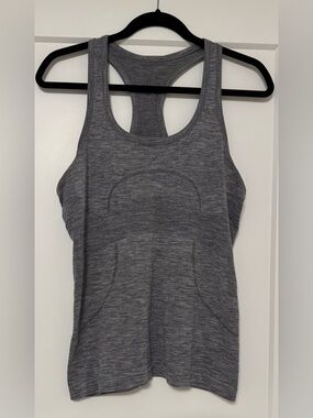 Lululemon Swift Stride Racerback Tank Top in Gray- size 8
